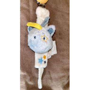 Attache T&eacute;tine Noukies Victor Et Lucien Cheval Bleu Blanc &Eacute;toiles - Occasion