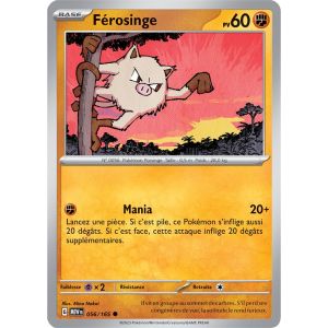 Carte Pokémon - Férosinge - 056/165 - Ev3,5 151 Mew - Occasion