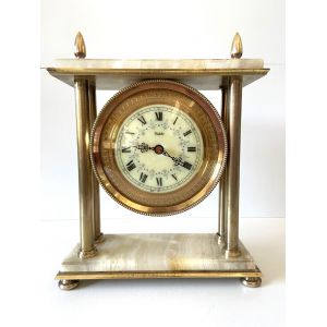 Vintage Pendulette Pendule Horloge Portique VEDETTE Made in France Louis 16 Art - Occasion