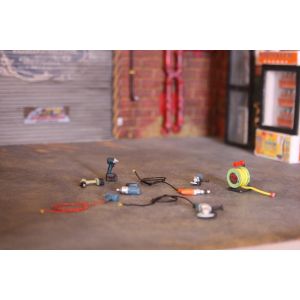 Outillage Perceuse Cl&eacute; &Agrave; Chocs Lapidaire Meuleuse Rallonge &Eacute;lectrique 1/18 - Occasion