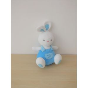 Peluche Doudou Lapin Blanc Bleu Luminou - Occasion