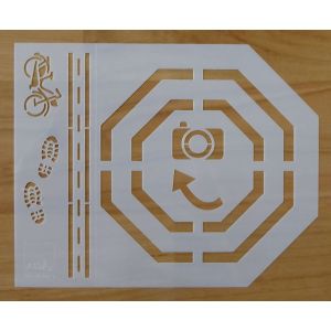 Gabarit Pochoir De Scrapbooking Voyage - Occasion