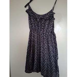 Tunique Bleu Marine Imprimé Beige &#34t-Xs&#34 Kiabi &#34femme - Occasion