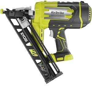cloueuse ryobi 18v pour clous 24 &agrave; 64 mm inclin&eacute;s 30 degr&eacute;s / perceuse Ryobi avec for&ecirc;ts 14 mm / 1 chargeur et une batterie 18v - Occasion