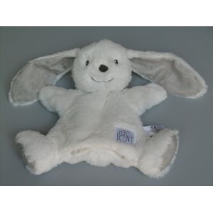 Doudou Lapin Blanc Gris Marionnette Made In Love Simba Toys - Occasion