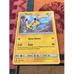 Pikachu - 40/147 - Soleil & Lune 3 : Ombres Ardentes - Carte Pok&eacute;mon - Occasion