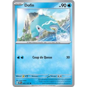Carte Pok&eacute;mon - Dofin - 061/197 - Ev3 Flammes Obsidiennes - Occasion
