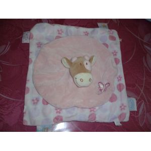 Doudou Plat Vache Rose Noukies - Occasion