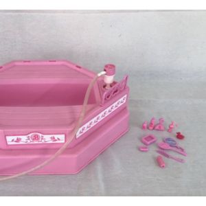 1987 fonctionne Baignoire de rêve Sweet roses Barbie Mattel 11 accessoires salle de bain douche#5156 - Occasion