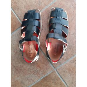 Sandales En Cuir Jean-Baptiste Rautureau - 45 - Occasion