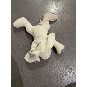 Doudou Peluche Chien Blanc Okaidi Blanc Pois - Occasion