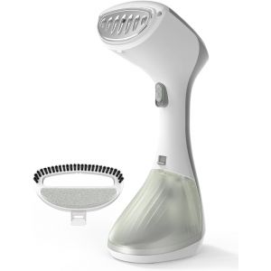 QEXREED Defroisseur Vapeur Vertical, 1300W Steamer, R&eacute;servoir Large de 260ML, Repassage & Vapeur, 2 R&eacute;glages de Vapeur, D&eacute;tachant les Plis des Tissus, Taille Compacte pour les Voyages Maison, Bureau - Occasion