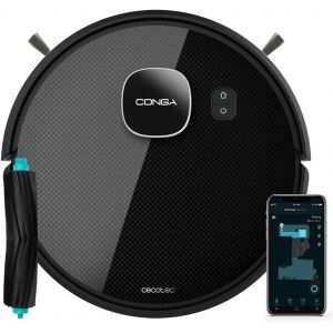 LETNERNY-Robot Aspirateur Conga Eternal Pet Vital. 110 Minutes DAutonomie, 3000 Pa Avec Une Puissance DAspiration imale De 2500 Pa, 3 Niveaux De Puissance, En Silicone, 10 Modes, App - Occasion
