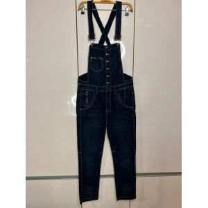 Salopette En Jean Bleu Bershka - Taille 36 - Occasion
