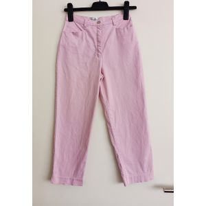 Pantalon 7/8 Rose. Antonelle. Coton. Elasthanne. Taille 34 - Occasion