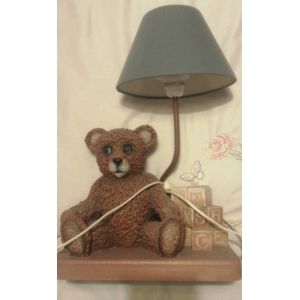 Belle lampe de chambre enfant ourson - Occasion