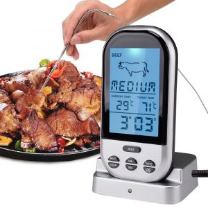 Thermom&egrave;tre De Cuisine, Thermom&egrave;tre De Cuisine, Thermom&egrave;tre &Agrave; Viande Num&eacute;rique &Agrave; Lecture Instantan&eacute;e Et Rapide Avec Aimant Pour Barbecue, Grillades, Steak, Pain, G&acirc;teau, Fum&eacute;e Et Liquides (Pile Non Incluse) - Occasion