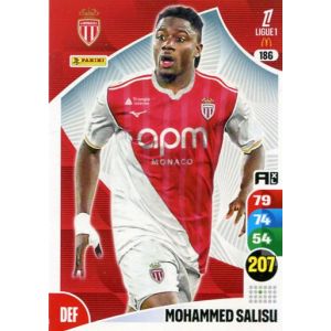 N&deg;186 Salissu Mohammed As Monaco Carte Jeu Adrenalyn Xl Ligue 1 2025-2026 - Occasion