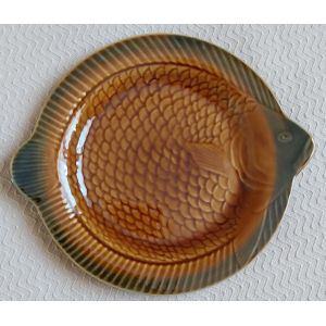 Assiette Sarreguemines Décor Poisson - Occasion