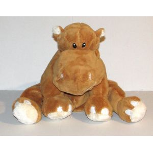 peluche hippopotame marron doudou hippos cp international - Occasion