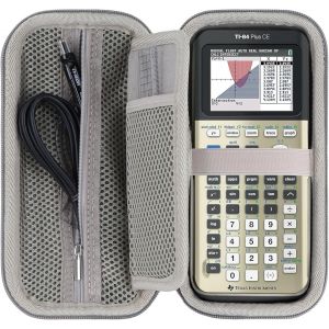 Dur &Eacute;tui de Protection pour TI-NSPIRE CX II-T/TI-Nspire CX CAS/TI-84 Plus CE-T/TI-84 Plus CE/TI-89 Titanium Calculatrice Graphique (Brun) - Occasion