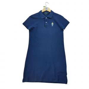 Reconditionné - Robe Femme Bear En Piqué Marine - Taille S - Femme - Marine - Occasion