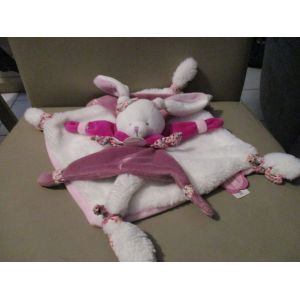 Doudou Plat Lapin Mauve/Violet/Prune/Rose/Blanc Doudou Et Compagnie - Occasion
