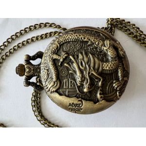 Montre &Agrave; Gousset Chinoise Dragon - Occasion