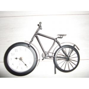 Pendule murale-petit vélo en fer forgé noir - Occasion