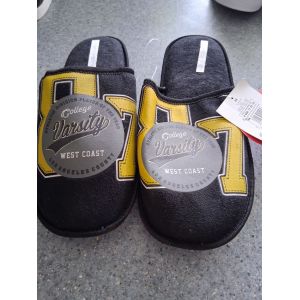 Pantoufle Mule Noir Imprim&eacute; P-44 Homme - Occasion