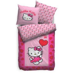 Hello Kitty Parure De Lit Sweetheart 135 X 200 Cm - Occasion