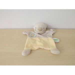 Doudou Ours Beige Jaune Kimbaloo - Occasion