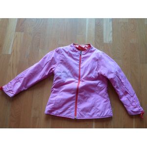 Manteau Catimini Rose Et Rouge Réversible Comme Neuf - Occasion