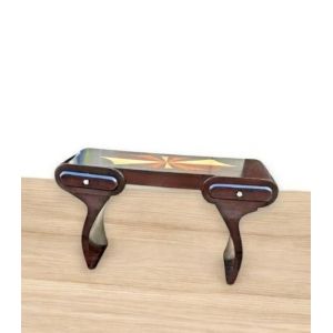 Console artisanale Art D&eacute;co en loupe d&iquest;orme naturelle - Occasion