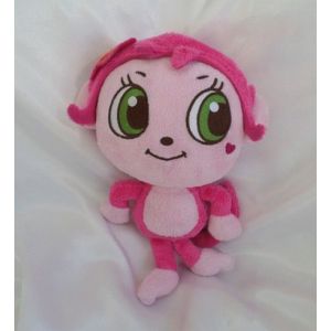 Doudou Peluche Singe Rose Fleur Benetton - Occasion