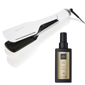 Ghd - Lisseur Fer À Lisser Séchant Duet Style - 2 En 1 - Blanc + Spray Thermoprotecteur - Occasion