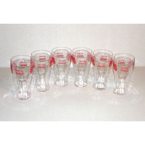 Coca Cola Lot De 6 Verres Anniversaire Coca 125 Ans - Occasion
