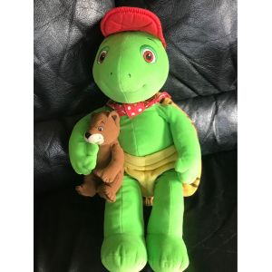 Peluche Doudou Franklin La Tortue Avec Martin Jemini Hauteur 45cm - Occasion