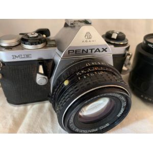 Lot appareil photo reflex Pentax ME asahi + objectif Smc pentax -m 1:17 50 mm + objectif smc Pentax f 1:4-5.6 35-80 mm + housse - Occasion