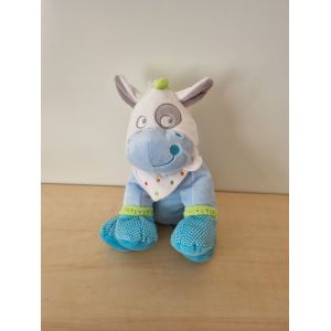 Doudou Cheval Ane Bleu Mots D'enfants - Occasion