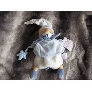 Marionnette Ours Doudou Et Compagnie Bleu Étoile 30 Cm - Occasion
