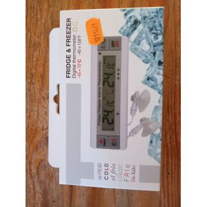 Thermom&egrave;tre digital r&eacute;frig&eacute;rateur et cong&eacute;lateur avec double sonde - Occasion