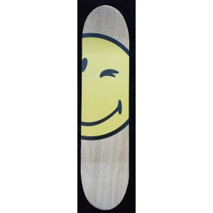 Smiley World - Etag&egrave;re Murale Skateboard En Bois Motif Smiley Jaune - Occasion