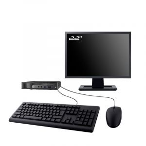 PC HP 260 G2 DM Ecran 22" Intel I3-6100U RAM 8Go SSD 2To W11 Wifi - Occasion