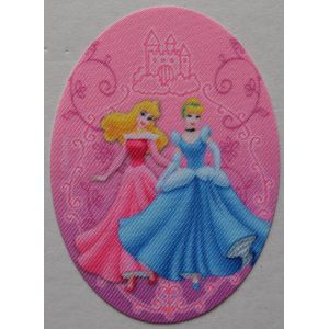Princesse Cendrillon & Aurore Ecusson Patch Thermocollant Ovale Princesses Disney 2022j - Occasion