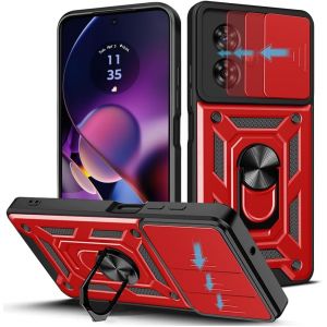 Coque Pour Motorola Moto G54 5g 6.5"" , Protection De La Caméra Étui Avec Lentille Coulissante Couverture Et Support À Bague Pc Du - Occasion