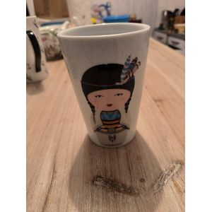 Grande Tasse Poup&eacute;e Indienne - Occasion