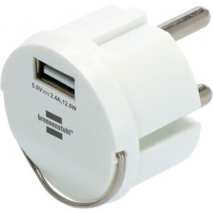 Brennenstuhl - Adaptateur pour port USB 2,4A blanc - Occasion
