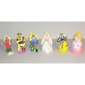 Figurine Barbie Mac Do Happy Meal - Lot 6 Filles Barbie Vintage 91 Et 93 Mc Donalds Mattel - Occasion