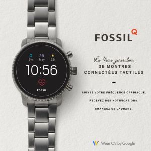 Fossil Smartwatch Explorist Hr Ftw4011 Argent - Occasion